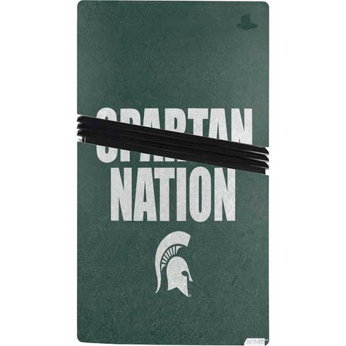 Michigan State University Spartans Nation PS5 Pro Console Skin